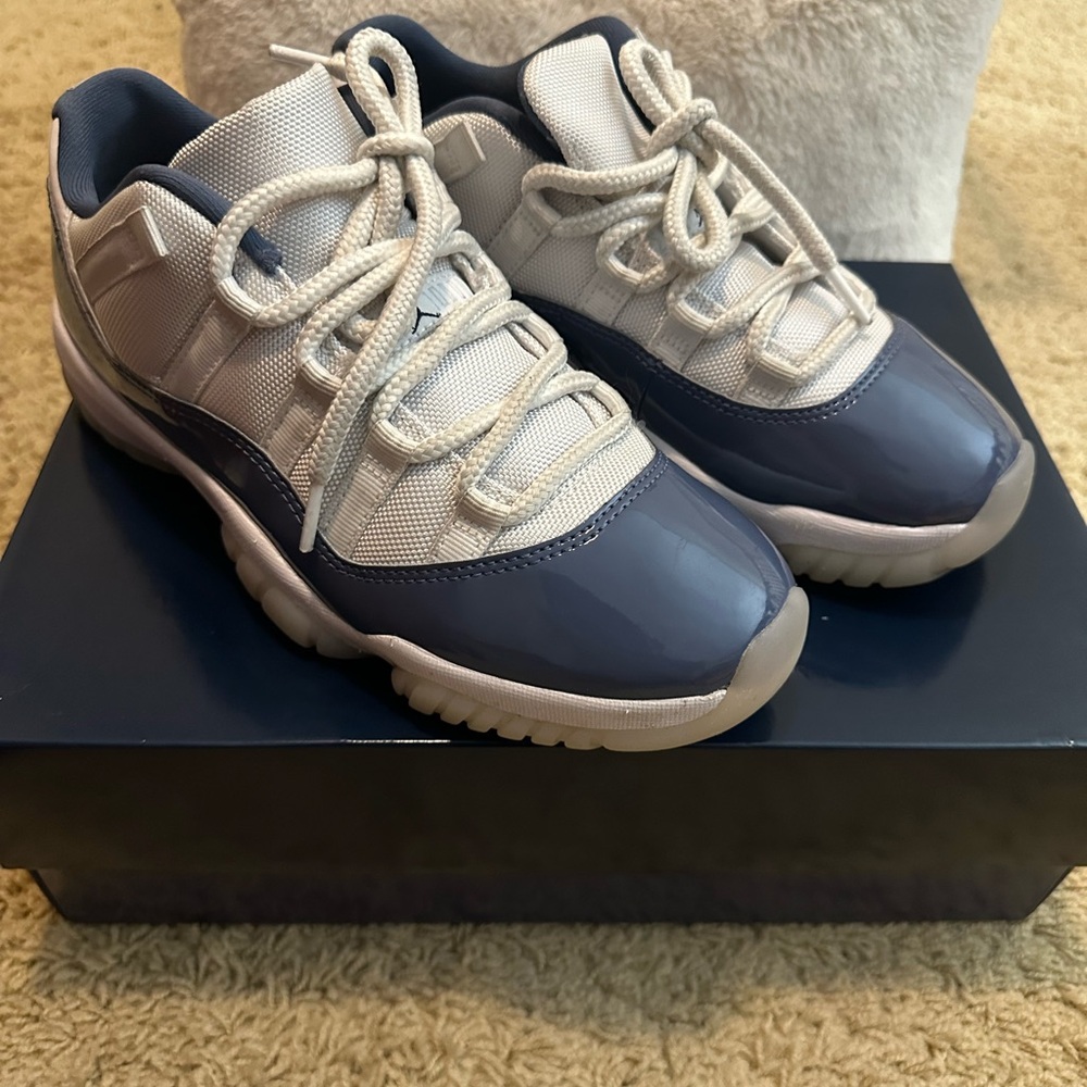 Stylish Navy and Cream Sneakers